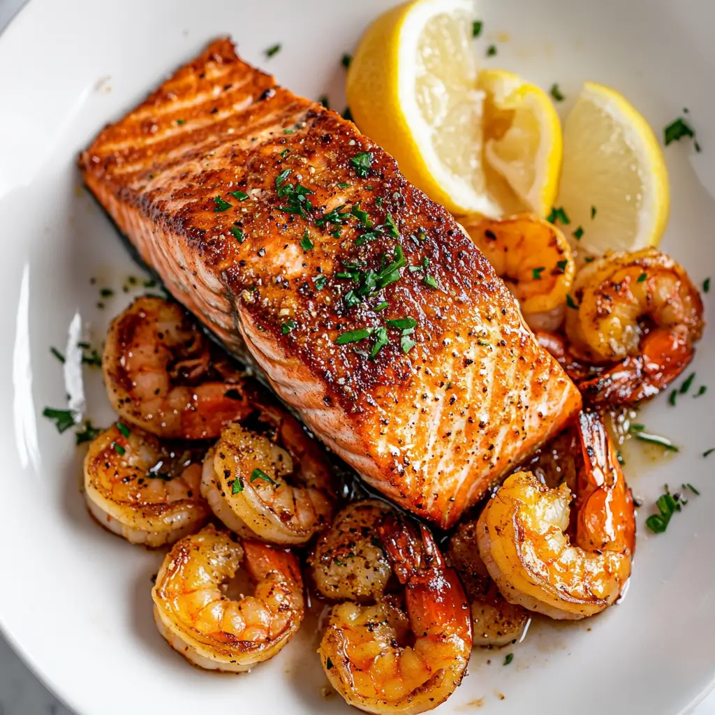 Salmon and Shrimp