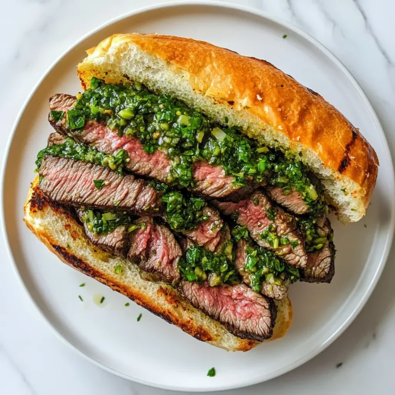 Steak Sandwich with Chimichurri