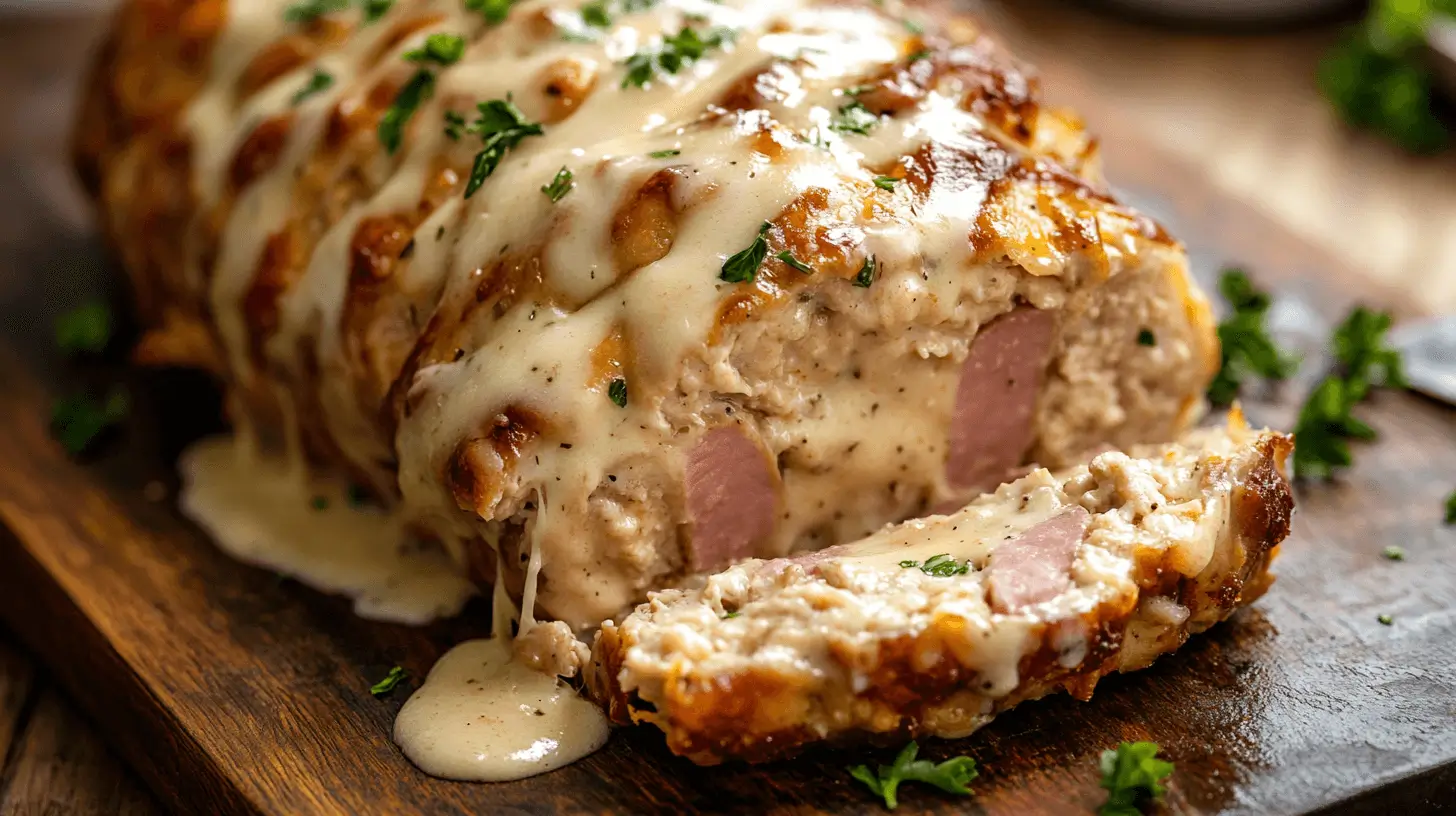 Chicken Cordon Bleu Meatloaf