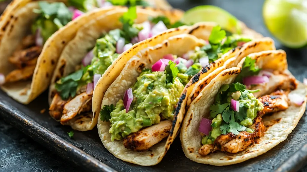 Crispy Chicken Tacos with Creamy Avocado