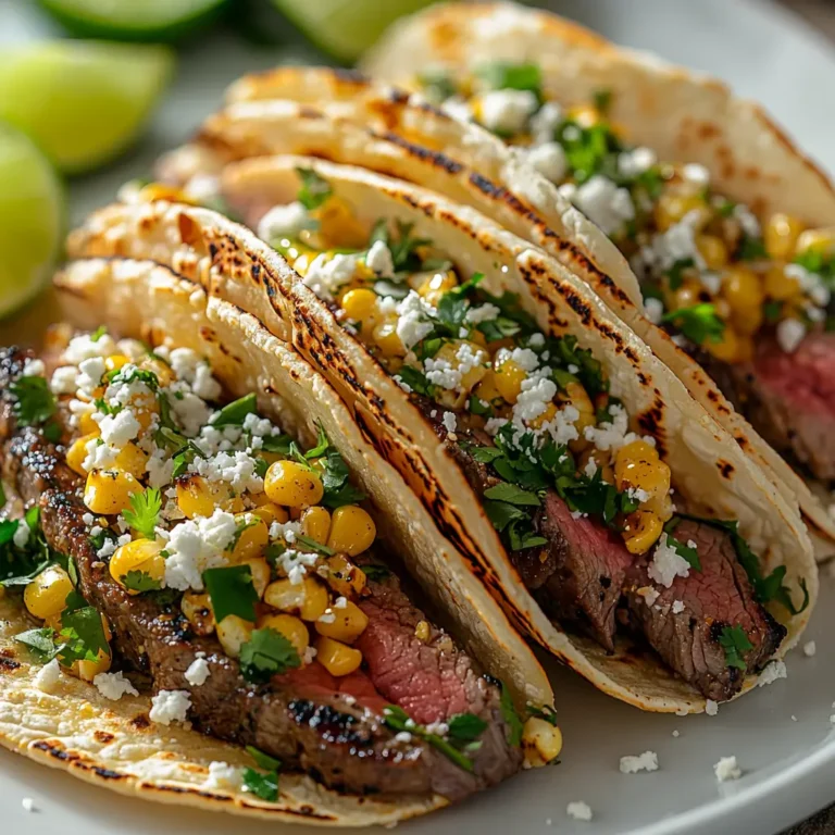 Irresistible Street Corn Steak Tacos