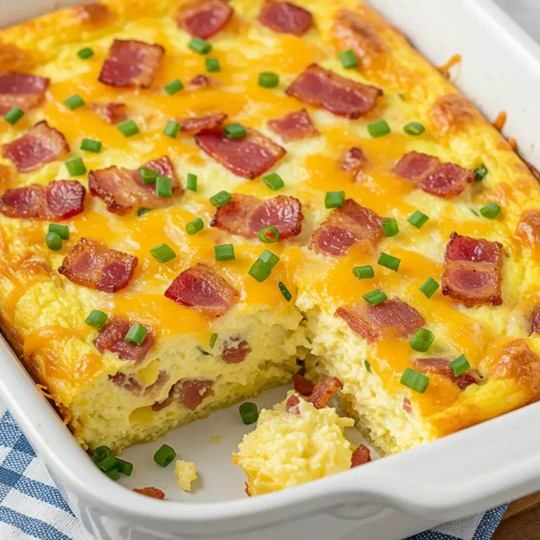 Easy Cheesy Bacon and Egg Bake