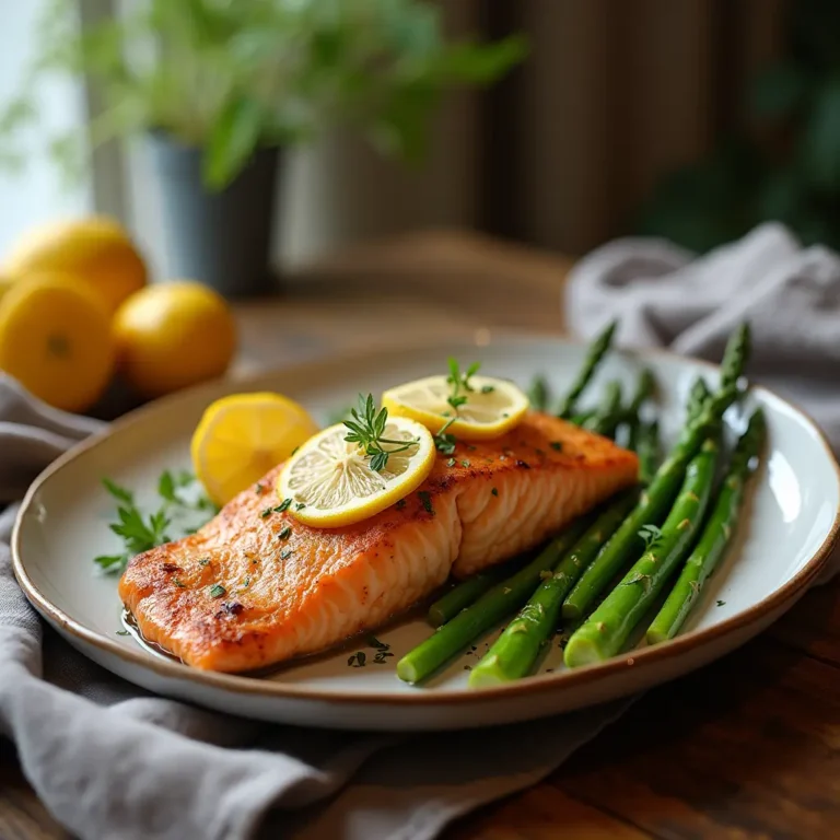 Baked Salmon with Asparagus
