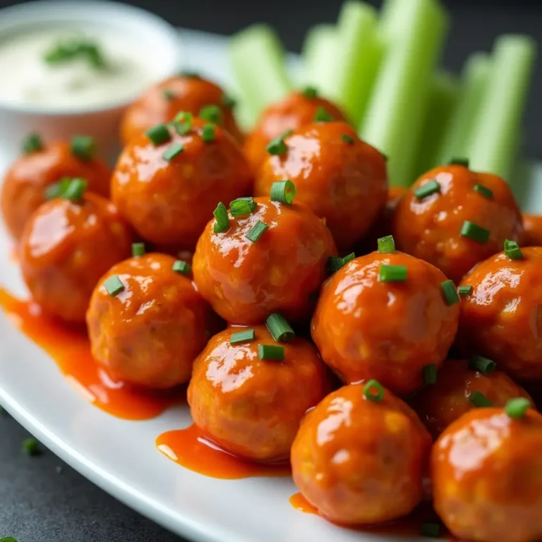 Buffalo Chicken Meatballs