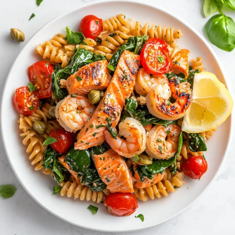Shrimp Salmon Pasta