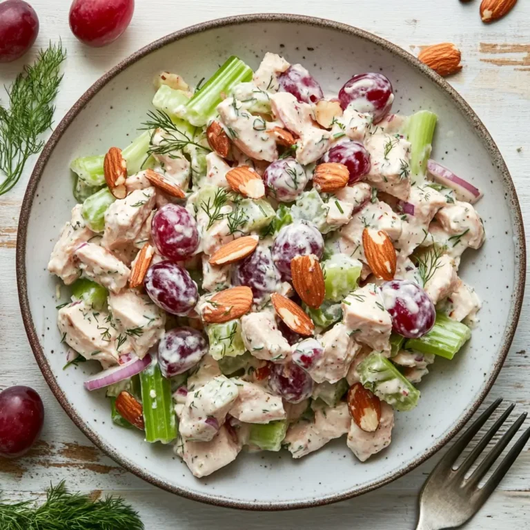 Easy, Simple Chicken Salad Recipe with Grapes