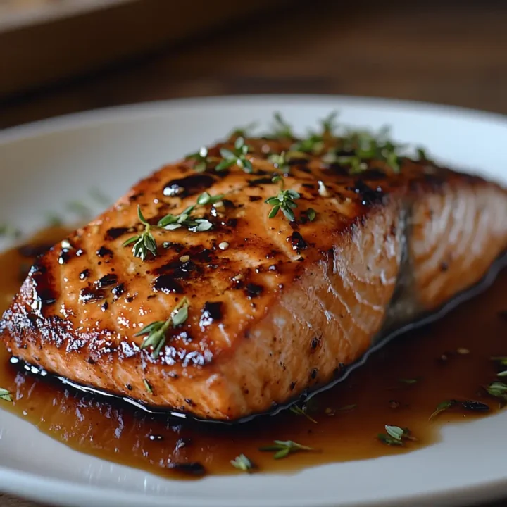 Easy Balsamic Glazed Salmon