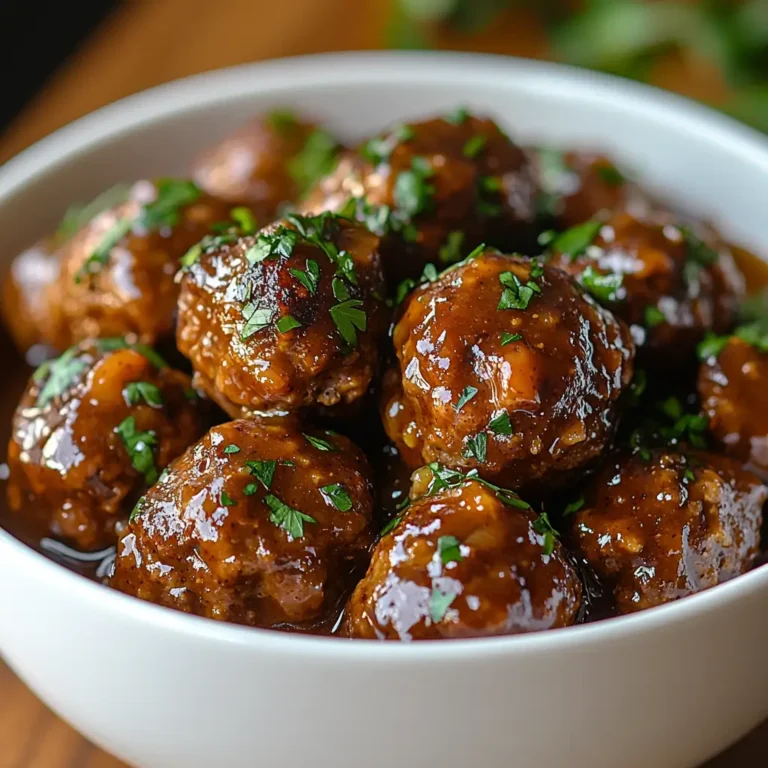 Crockpot Meatballs with Gravy