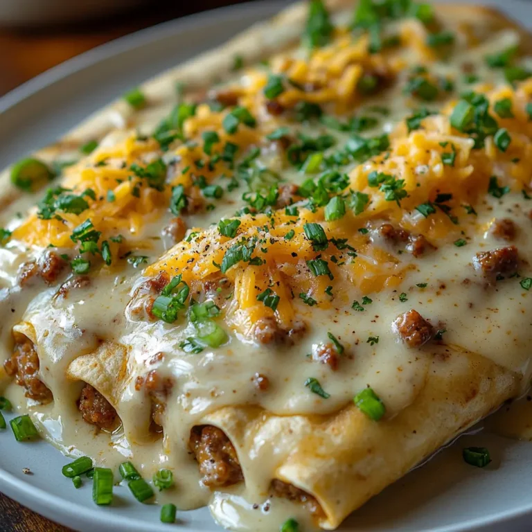 Southern Breakfast Enchiladas with Gravy