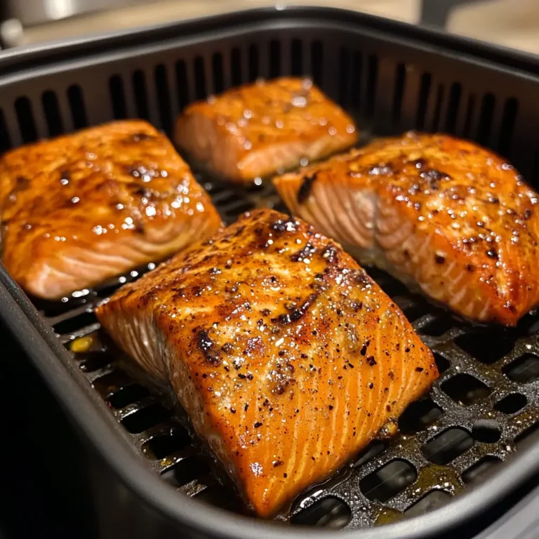 Brown Sugar Soy Sauce Salmon in the Air Fryer