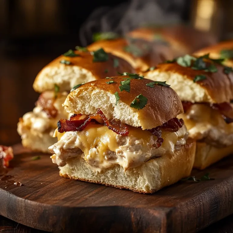 Cream Cheese Chicken Bacon Ranch Sliders