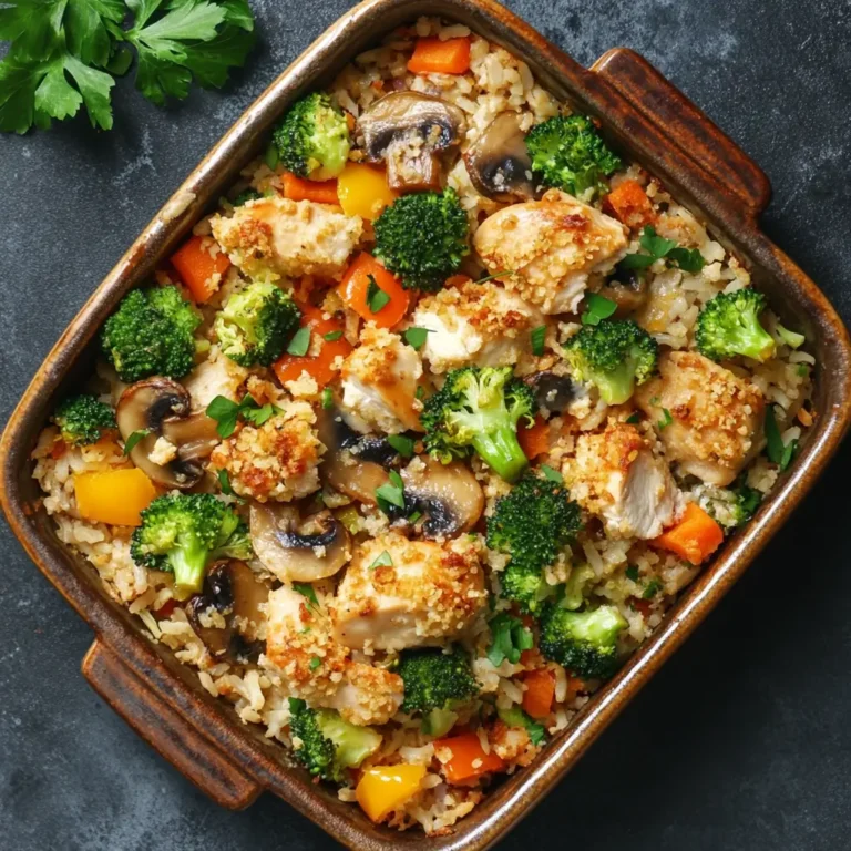 Healthy Chicken and Brown Rice Casserole