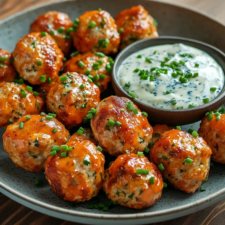 Buffalo Chicken Meatballs