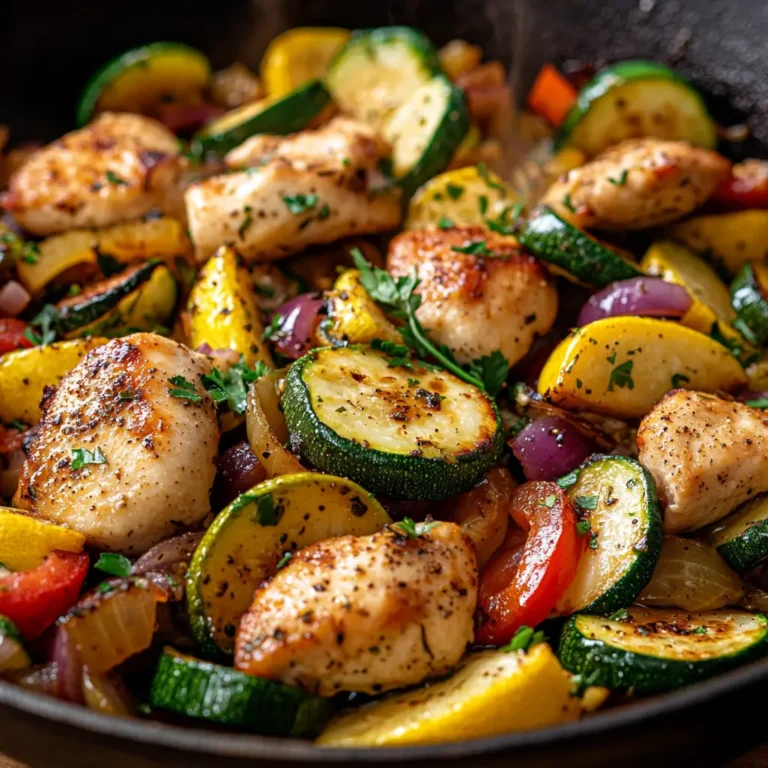 Chicken with Zucchini and Squash