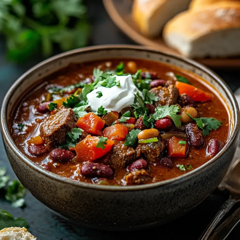 Crockpot Steak Chili Recipe