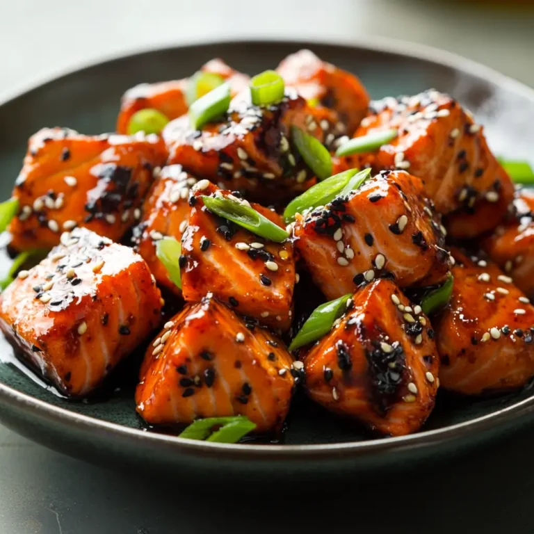 Easy Firecracker Salmon Bites