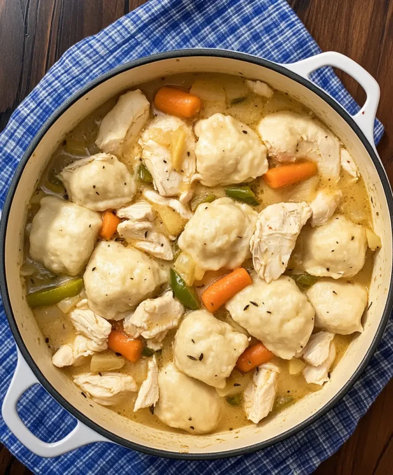 Chicken and Dumplings with Biscuits