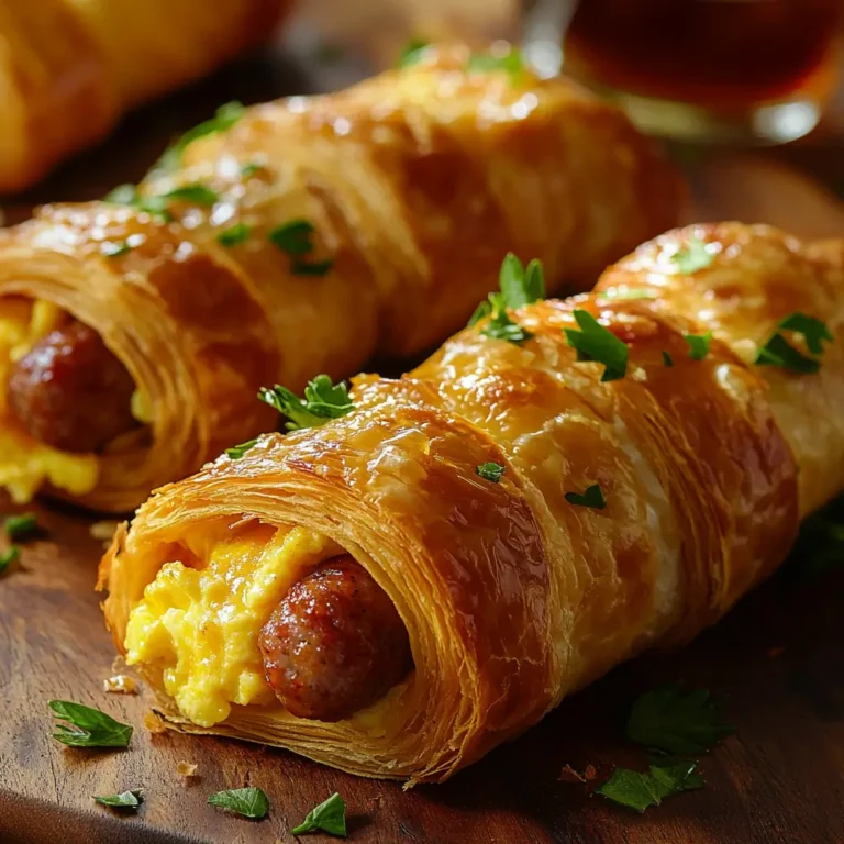 Breakfast Pigs in a Blanket with Egg