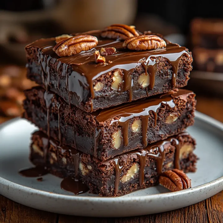 Turtle Brownies from Scratch