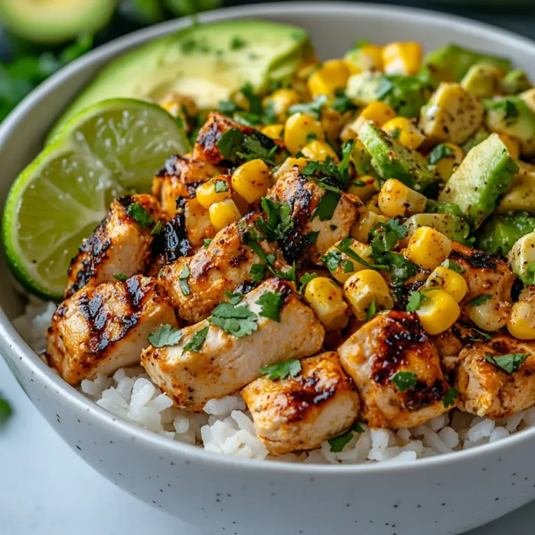 Street Corn Chicken Rice Bowl