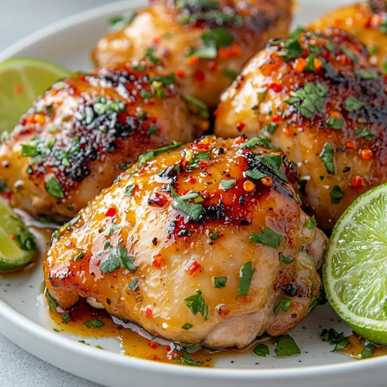 Sweet Heat Lime Chicken Thighs