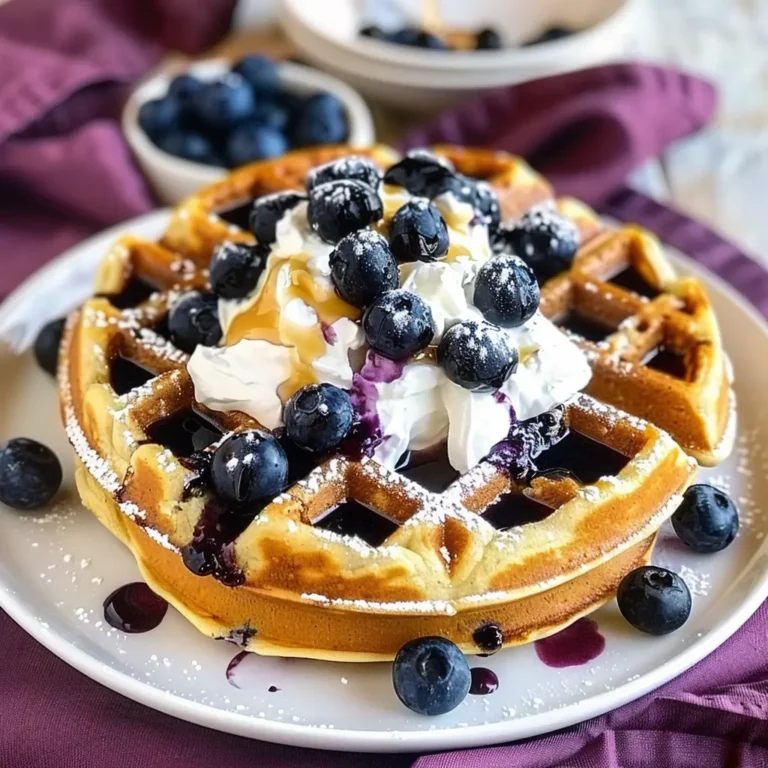 Blueberry Cake Waffles