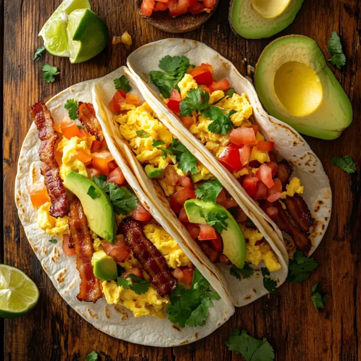 Bacon and Egg Breakfast Tacos