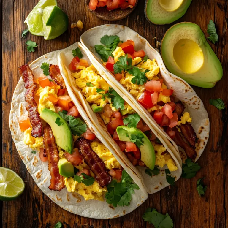 Bacon and Egg Breakfast Tacos