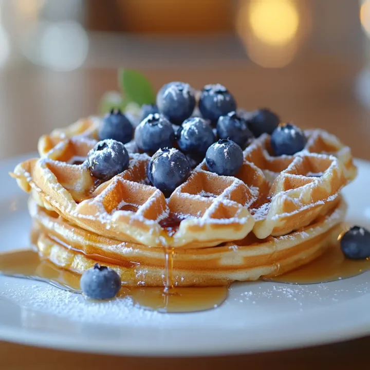 Blueberry Cake Waffles