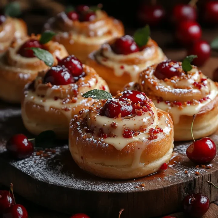 Cherry Pie Cinnamon Rolls