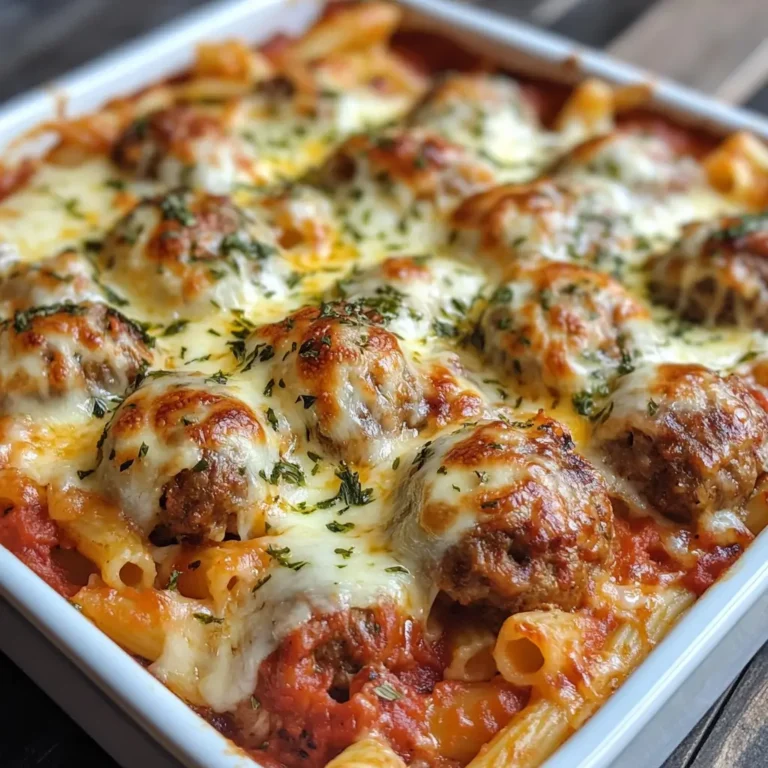 Dump and Bake Meatball Casserole