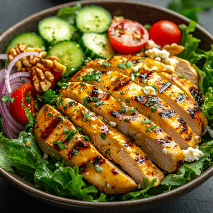 Honey Mustard Grilled Chicken Salad