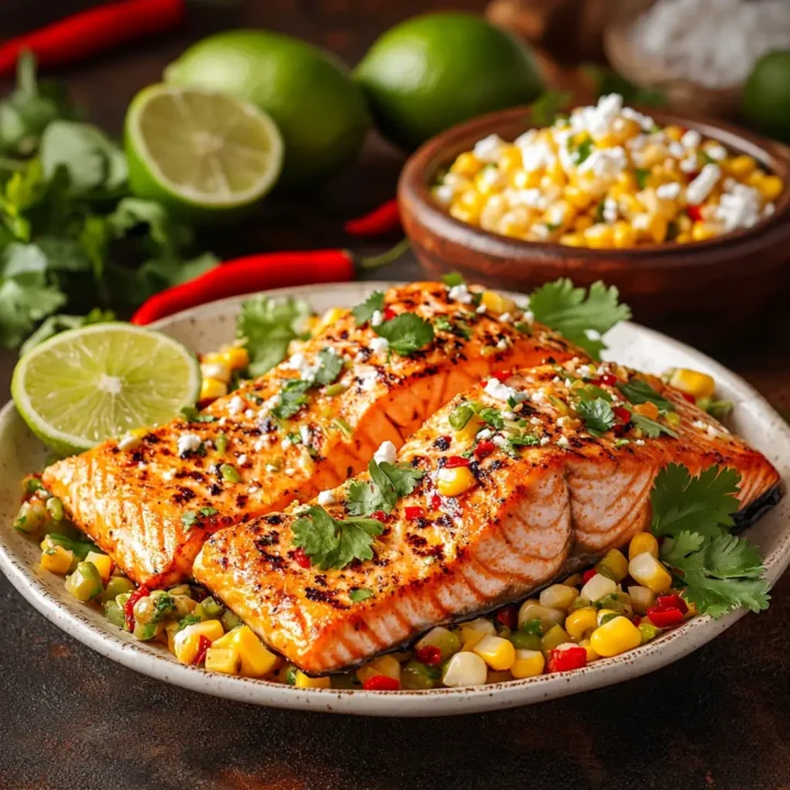 Chili Lime Salmon with Esquites