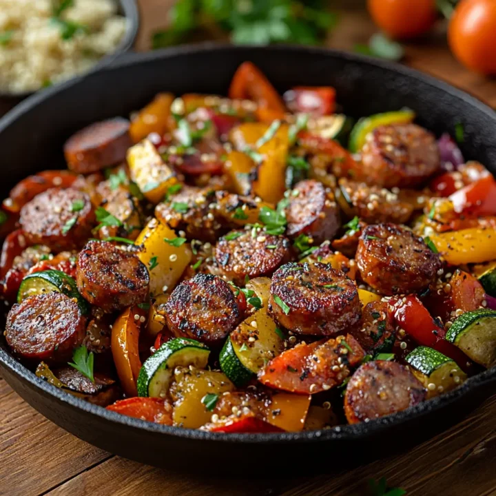 Sausage Skillet with Andouille Sausage
