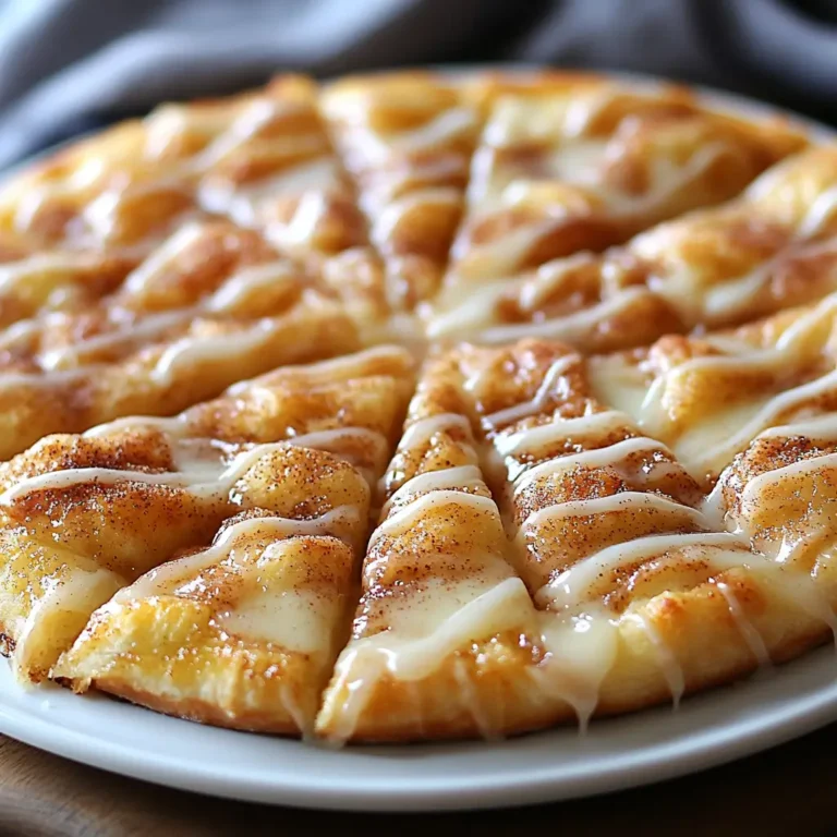 Cinnamon-Sugar Pizza Made with Crescent Rolls