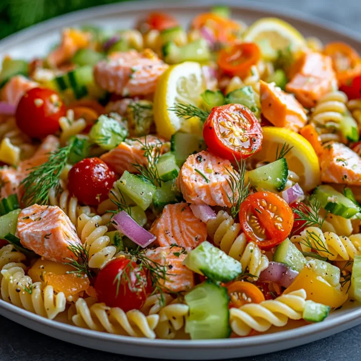 Cold Salmon Pasta Salad