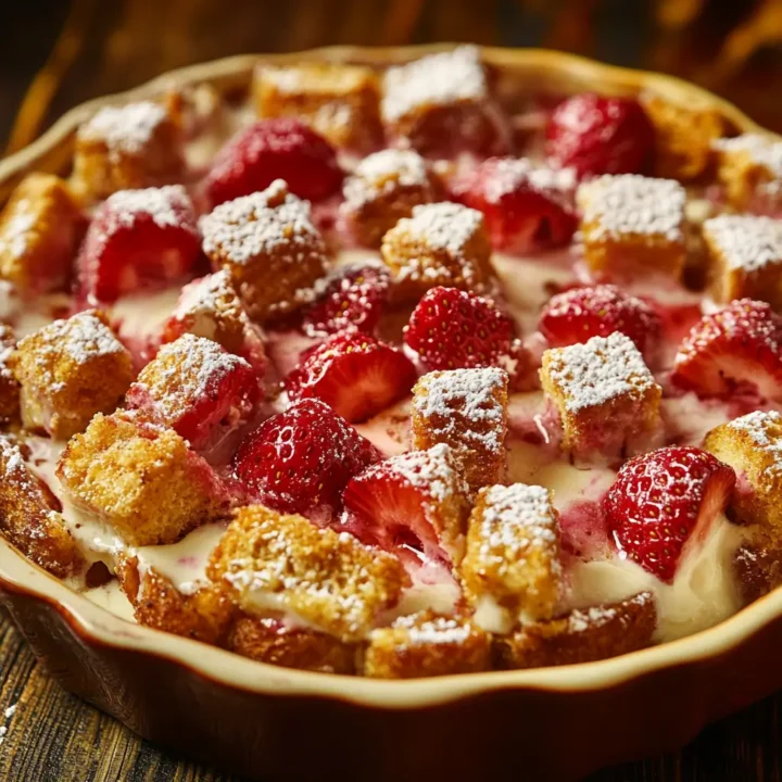 Strawberry Cream Cheese French Toast Bake