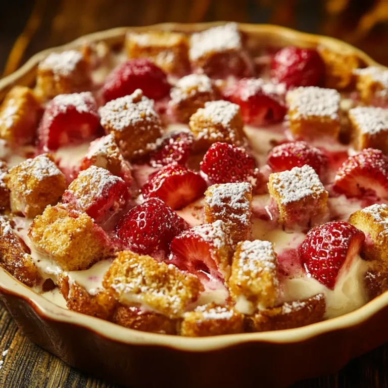 Strawberry Cream Cheese French Toast Bake