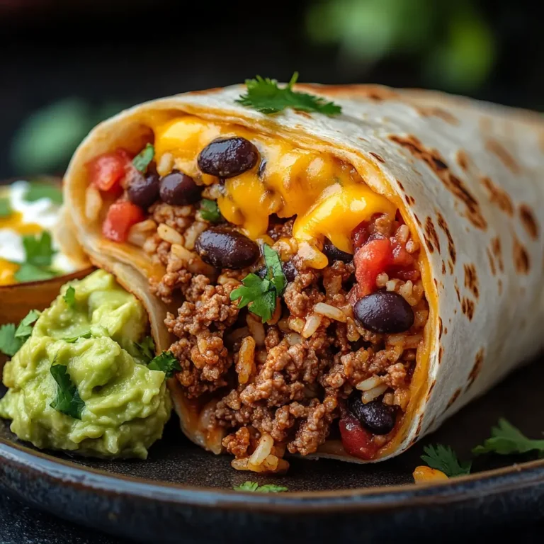 Cheesy Beef Burrito