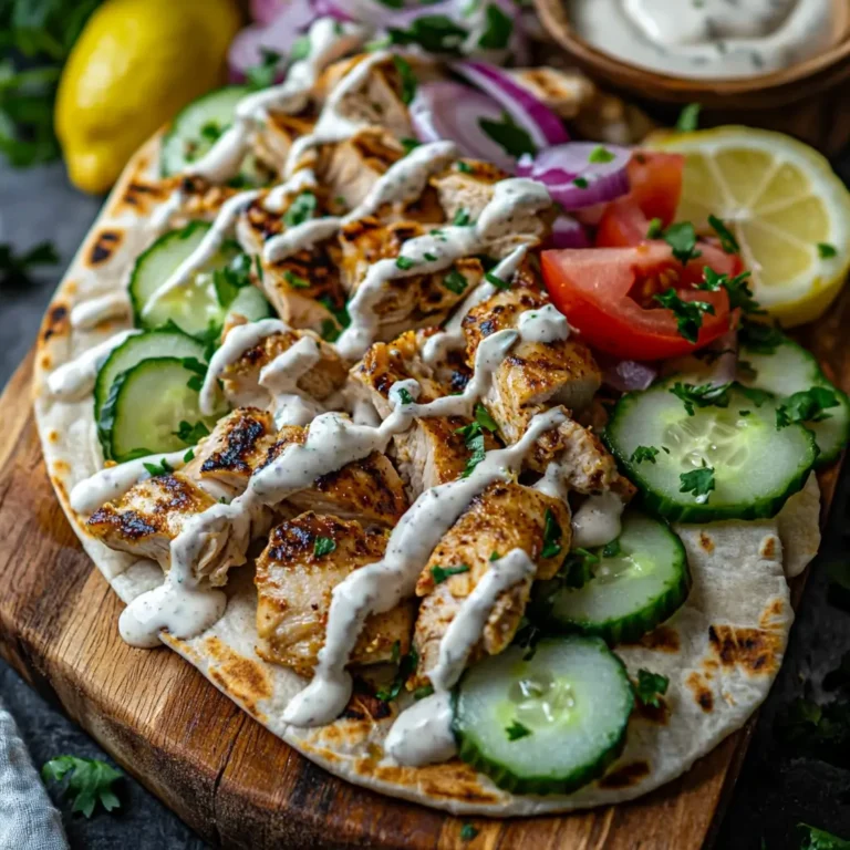 Chicken Shawarma with Creamy Garlic Sauce