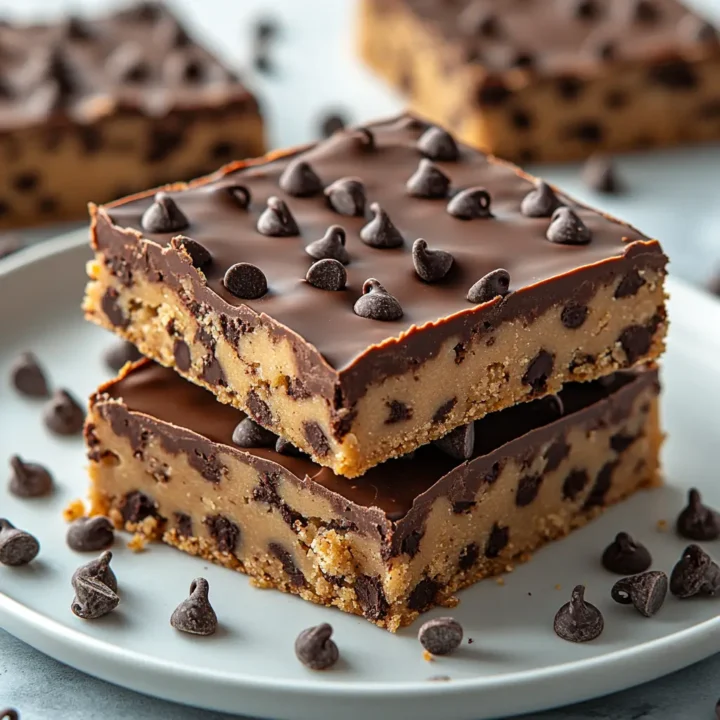 No Bake Cookie Dough Bars