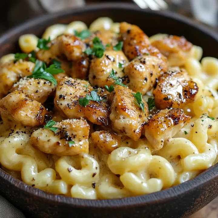 Honey Pepper Chicken Mac and Cheese