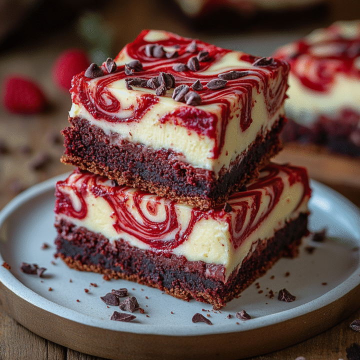 Red Velvet Cheesecake Brownies
