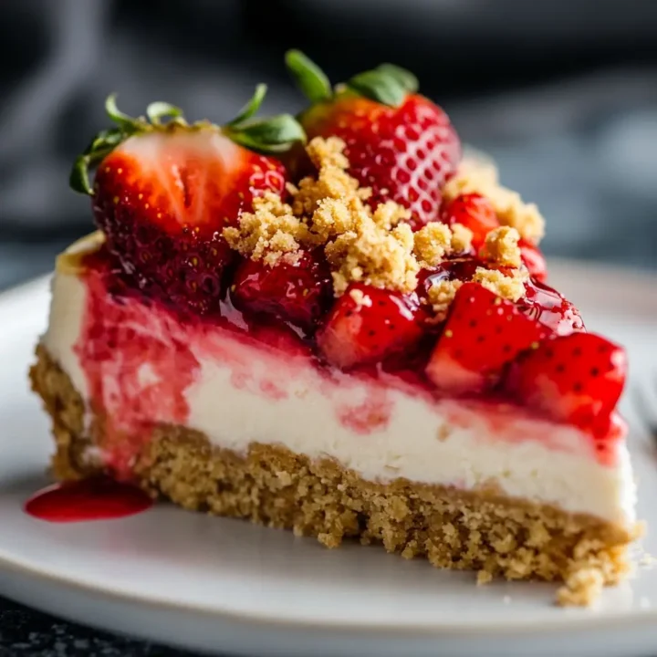 Strawberry Crunch Cheesecake