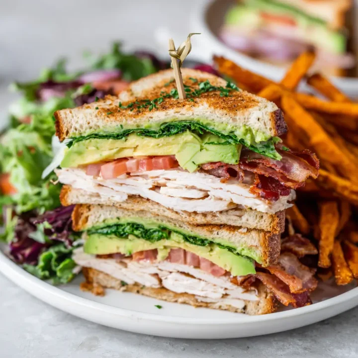 Turkey Avocado Club Sandwich