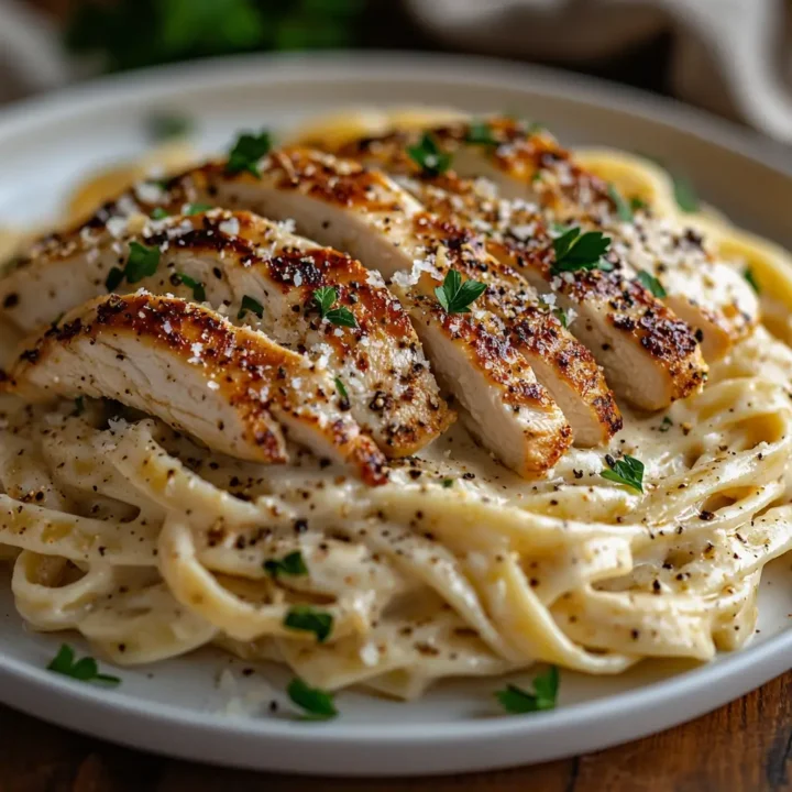 Low Calorie Chicken Alfredo