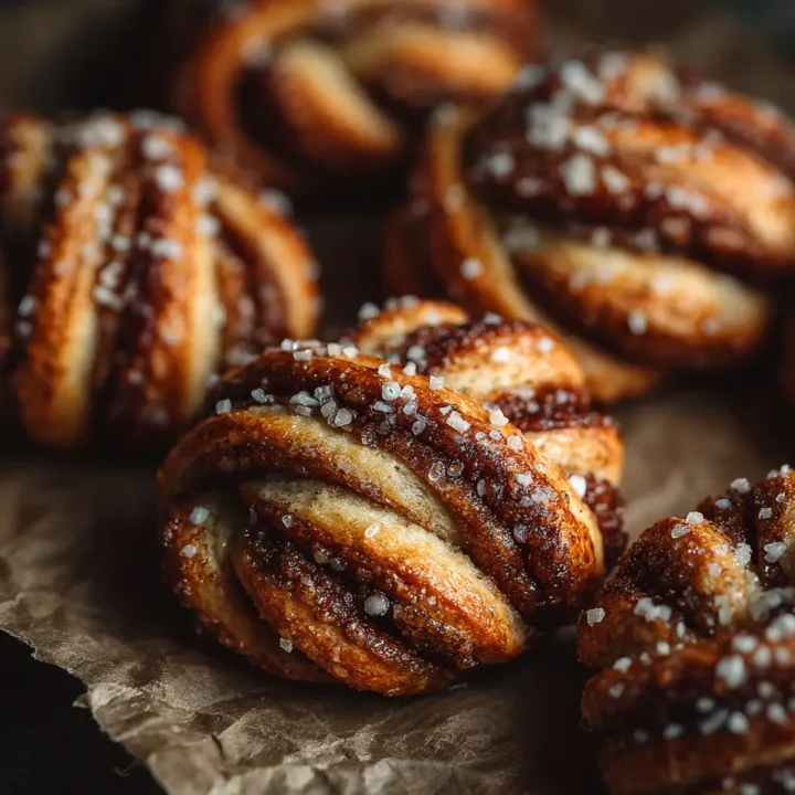 Cinnamon Knots with Coffee Icing