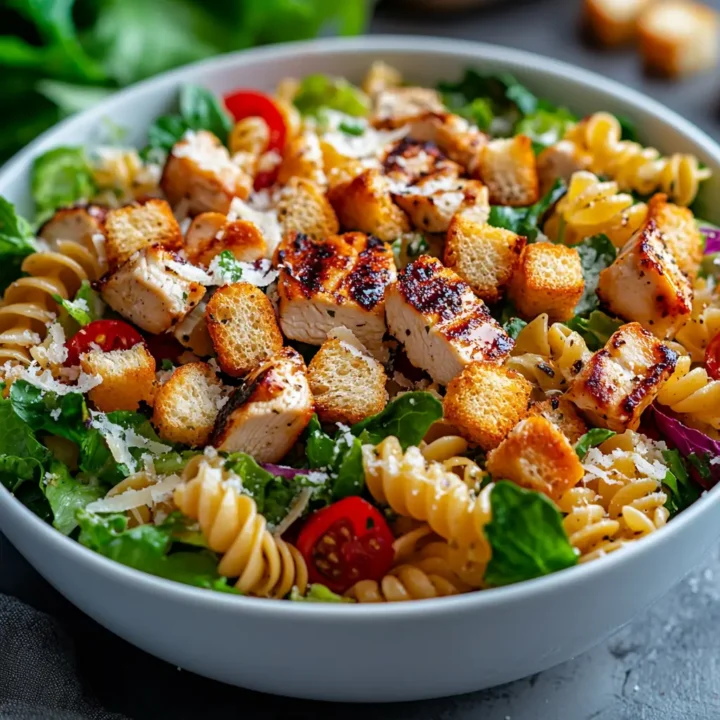 Chicken Caesar Pasta Salad