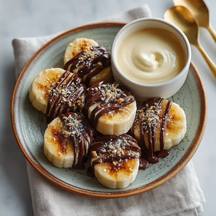 Chocolate Peanut Butter Banana Bites