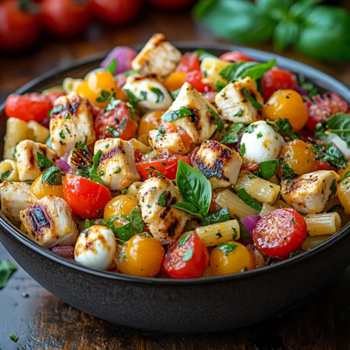 Chicken Caprese Pasta Salad Recipe